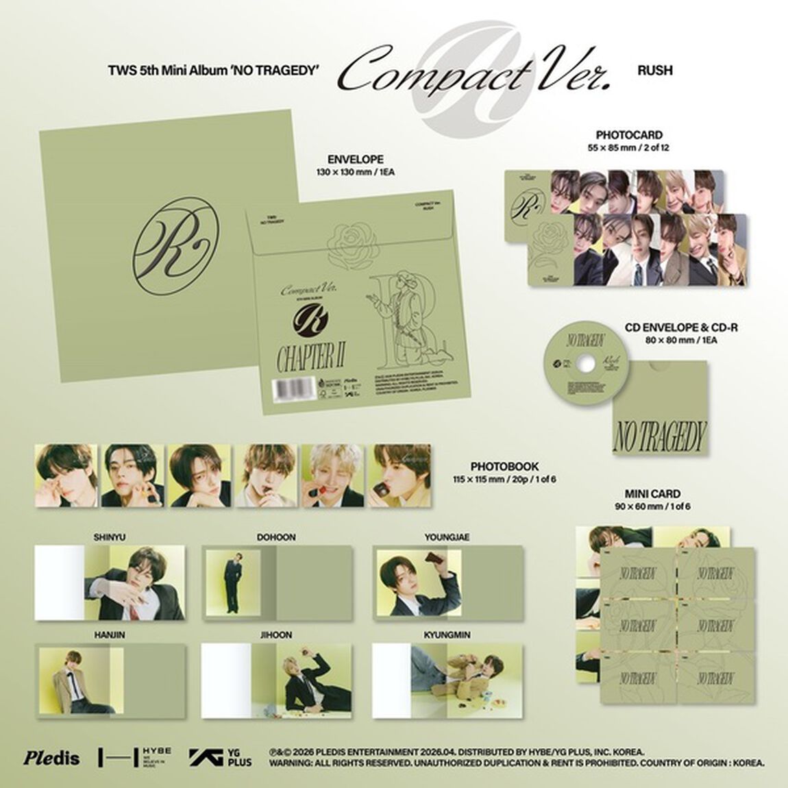 TWS／TWS 5th Mini Album「NO TRAGEDY」（Compact Ver.（RUSH））（輸入盤）（セブンネット限定特典、外付特典付き）（ＣＤ）