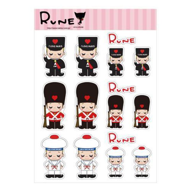 【内藤ルネ】RUNE ステッカー シャルマントリオ（その他）