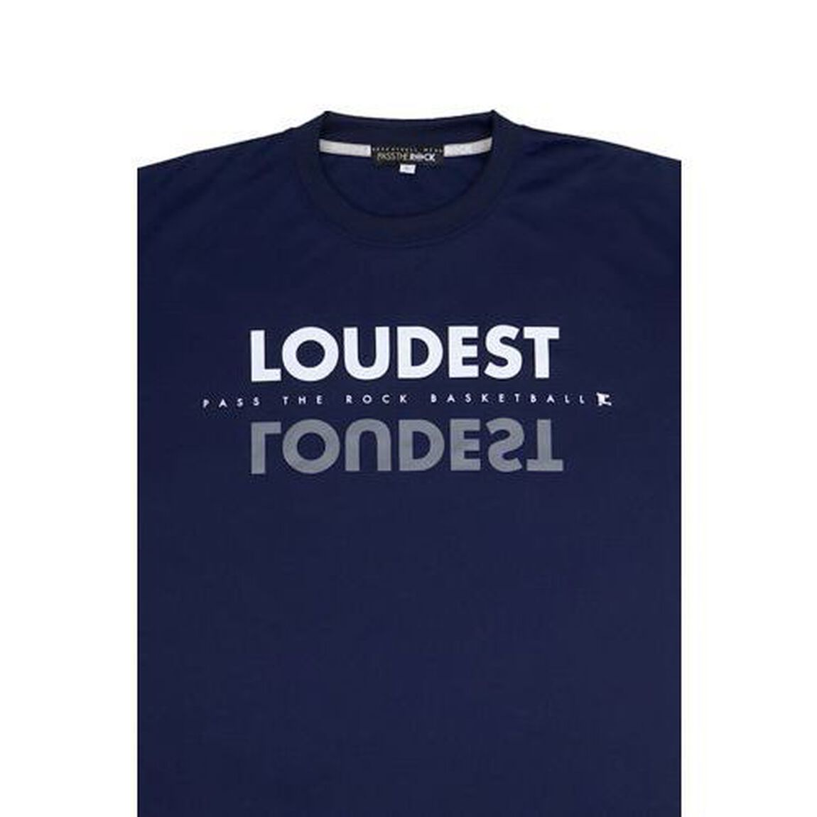 【パスザロック】　プリントTシャツPTR-1231 ネイビー　Lサイズ（その他）
