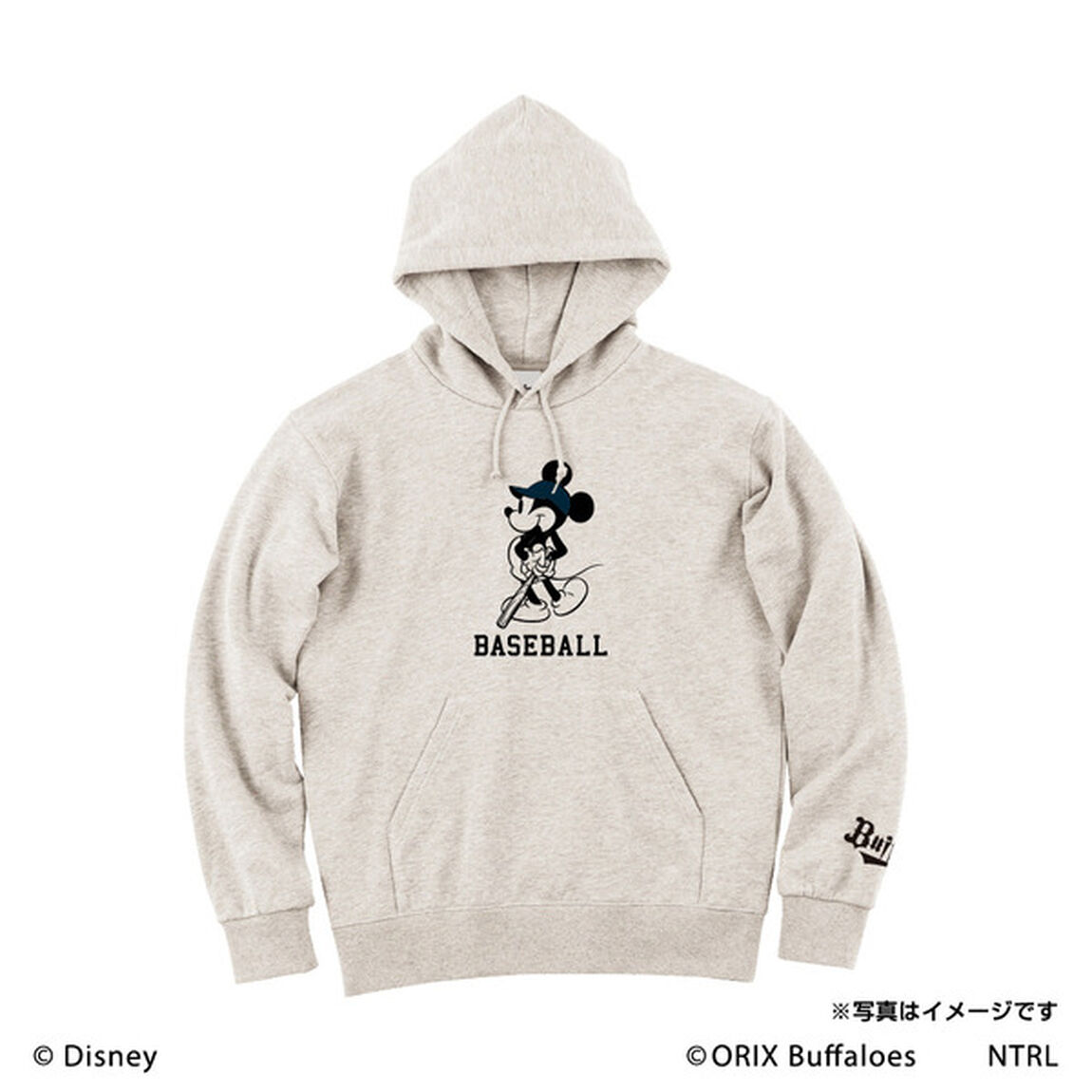 21ミッキーマウス（BASEBALL）/オリックス・バファローズ　フードプルパーカーXL（その他）