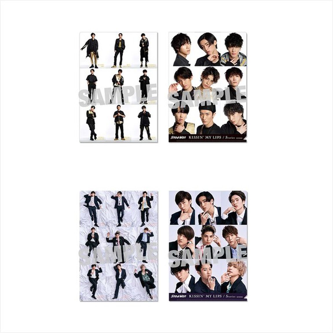 Snow Man／KISSIN&rsquo; MY LIPS/ Stories（初回盤A＋B＋通常盤　3枚セット）（セブンネット限定特典：A5サイズクリアファイル（DEF)）（CDシングル）