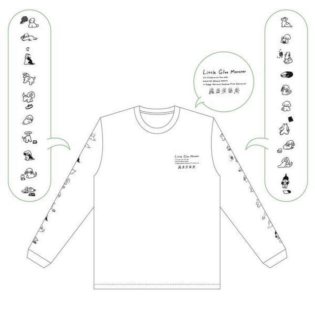 Little Glee Monster/Monster Groove Party/5th Celebration ロンT/ホワイト/S（その他）