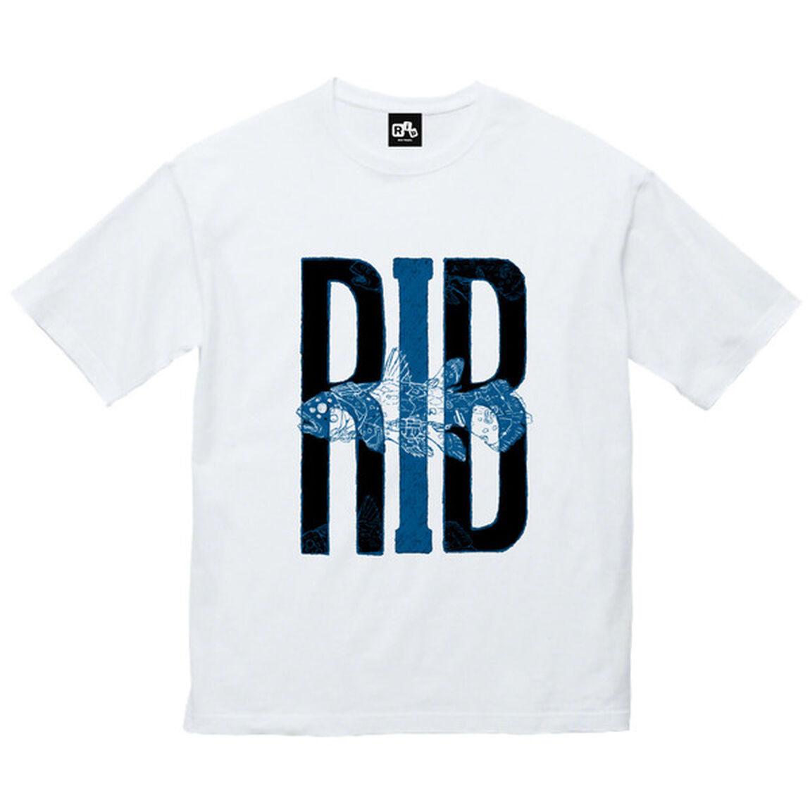 【Mサイズ】Rib-on"e"オフィシャルビッグシルエットTシャツ（TypeA／ホワイト）（その他）