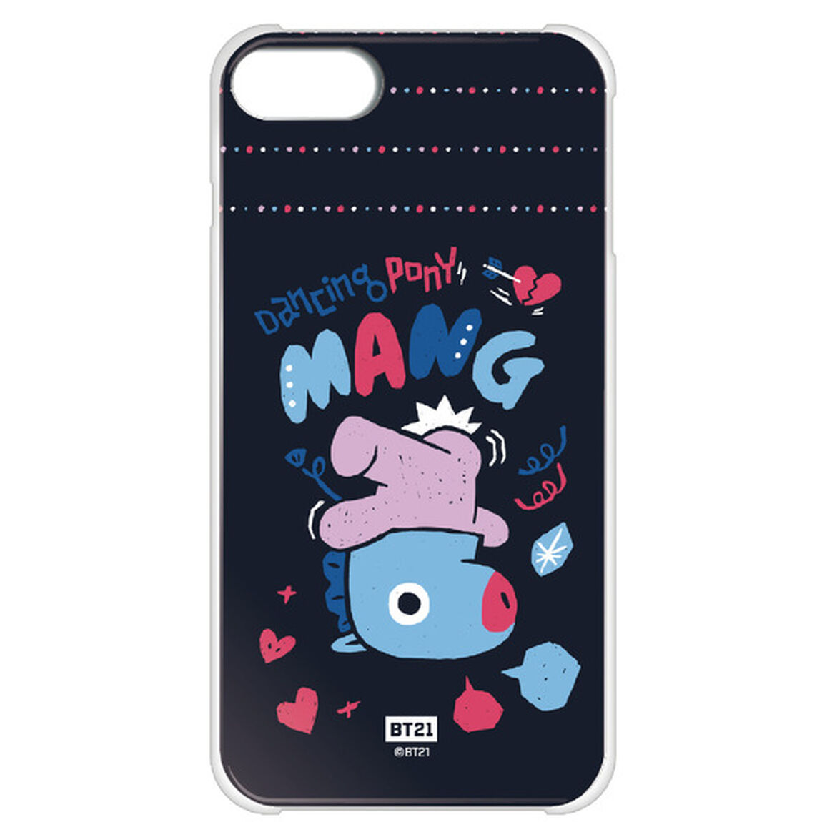 BT21 【MANG】 ハード iPhone8/7 クリアケース（その他）