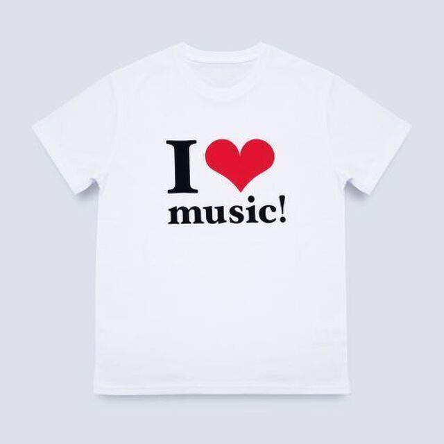 WE ハート（LOVE）NAMIE HANABI SHOW（安室奈美恵）／I ハート（LOVE）music!Tシャツ WHITE XLサイズ【3次予約分】（その他）