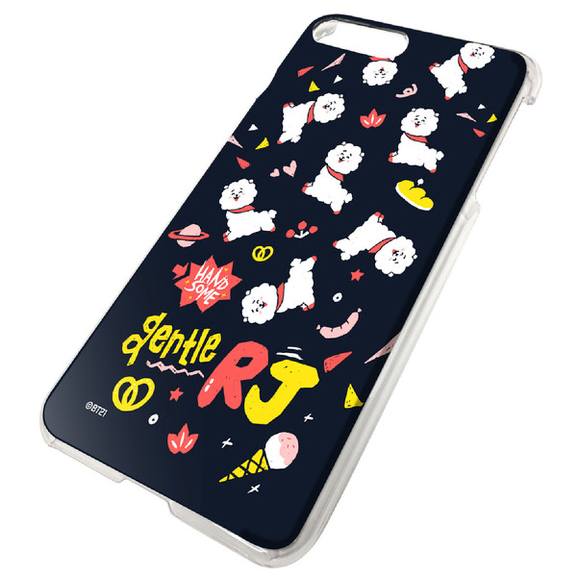 BT21 【RJ（パターン）】 ハード iPhone8Plus/7Plus クリアケース（その他）
