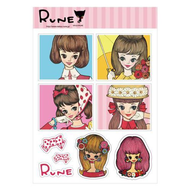 【内藤ルネ】RUNE ステッカー ルネガール（その他）