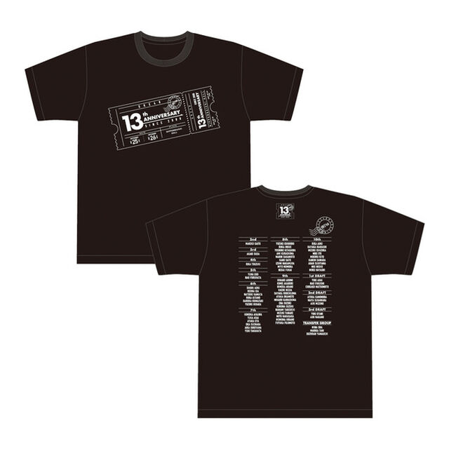 【SKE48】13周年記念Tシャツ（BLACK-XXL）（その他）
