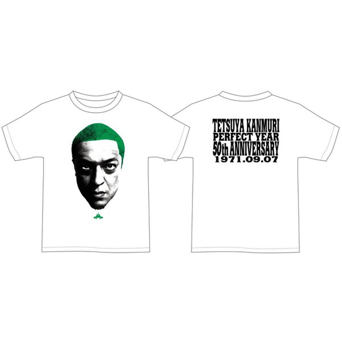 THE冠 「冠徹弥 生誕50周年記念Tシャツ」白グリーン Lサイズ（その他）