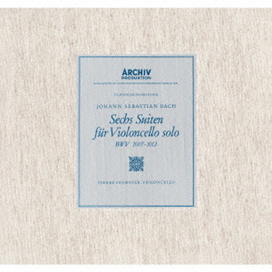 J．S．バッハ：無伴奏チェロ組曲　全曲（ＳＡＣＤ）（スーパーオーディオＣＤ）