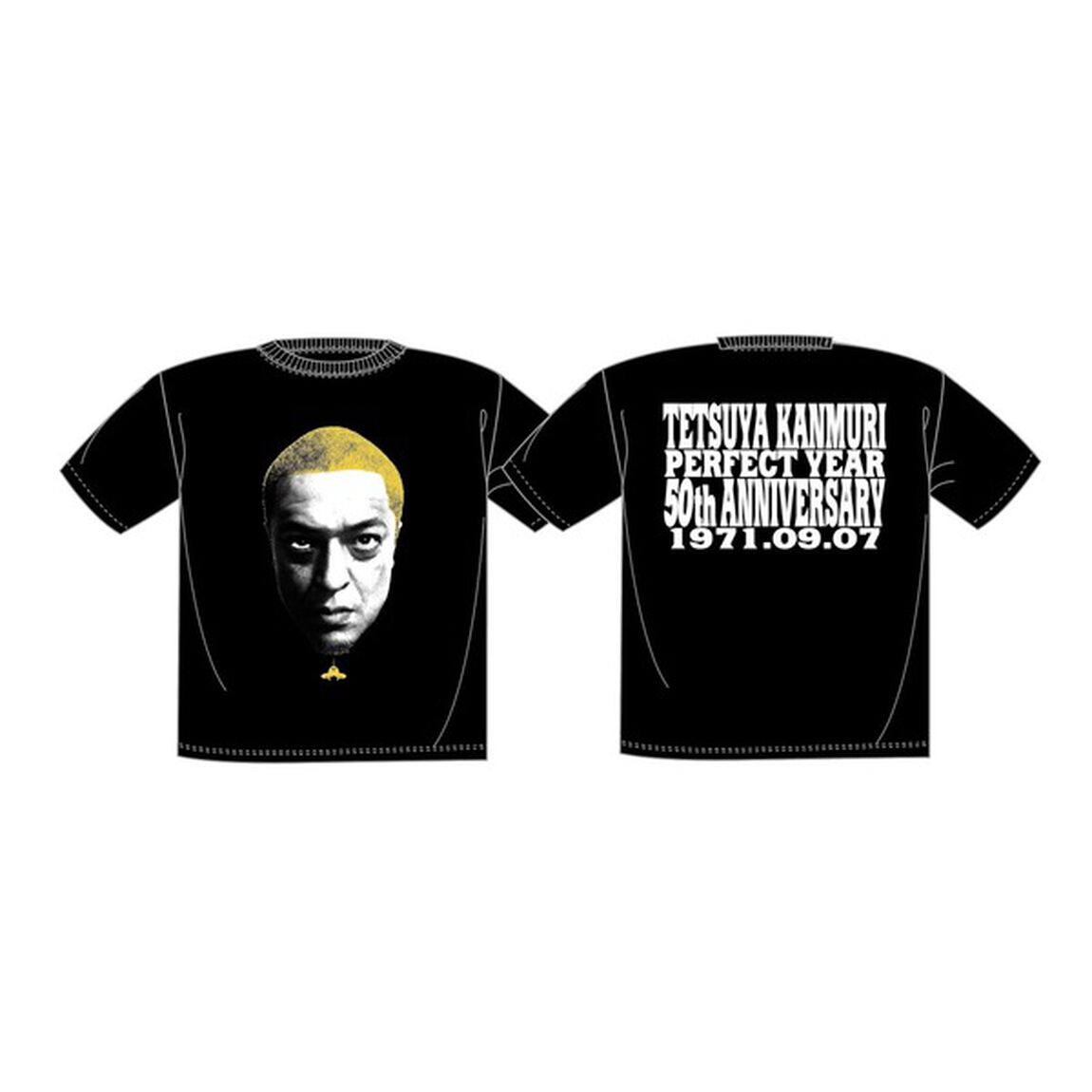 THE冠 「冠徹弥 生誕50周年記念Tシャツ」黒イエロー XXLサイズ（その他）