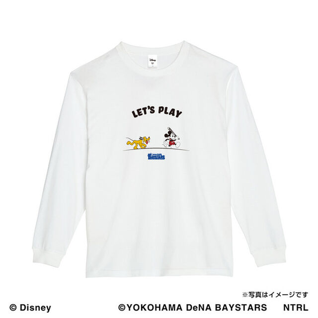 21ミッキーマウス（LET'S PLAY）/横浜DeNAベイスターズ　ロングTシャツXL（その他）