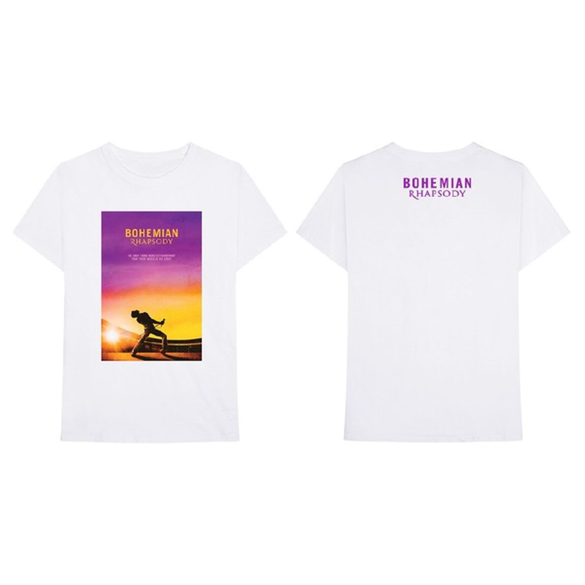 映画『ボヘミアン・ラプソディ』　Sunset Bohemian Rhapsody Movie T-Shirt White M（その他）