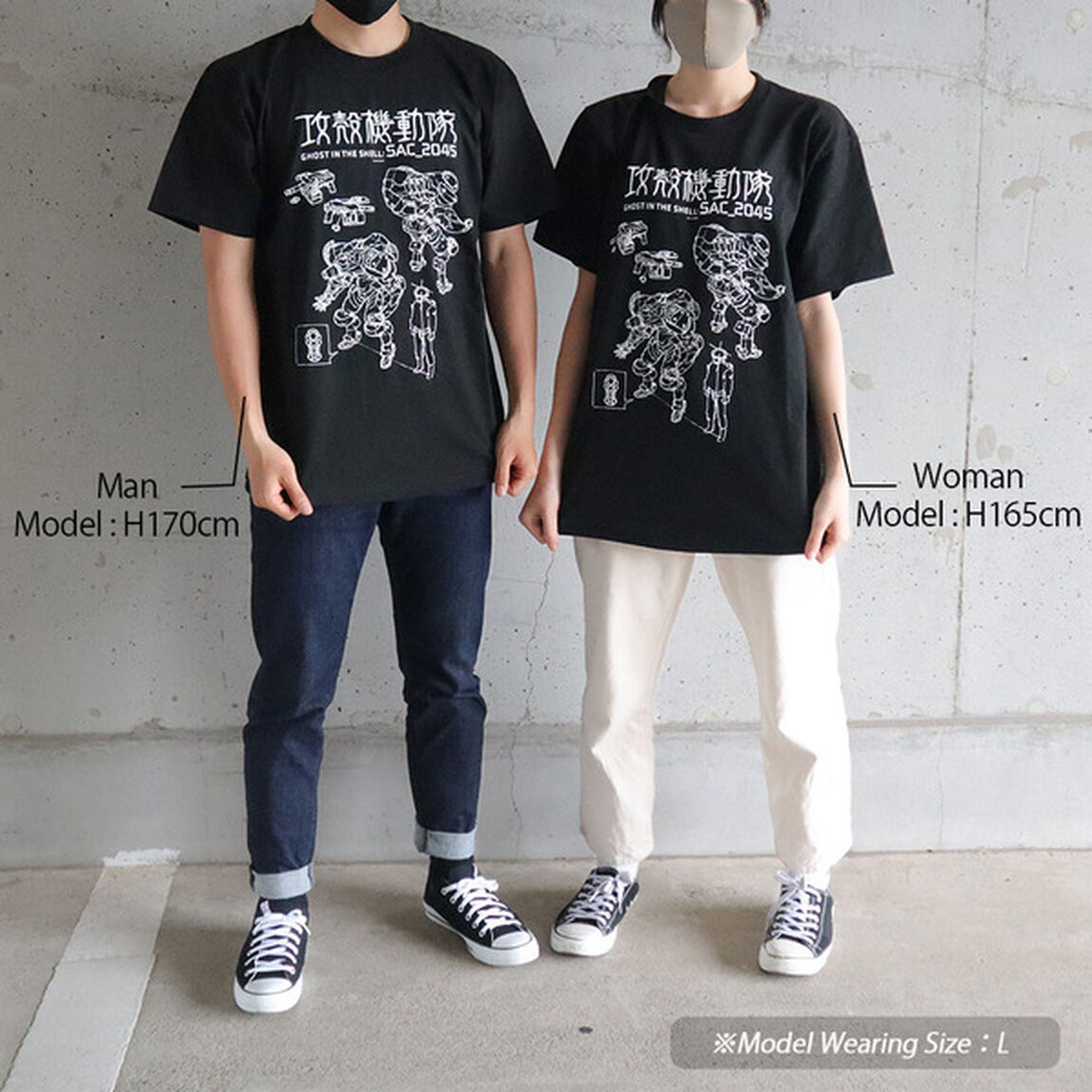 攻殻機動隊ＳＡＣ＿２０４５／Ｔシャツ／アームスーツ．ｖｅｒ／黒／Ｓ（その他）
