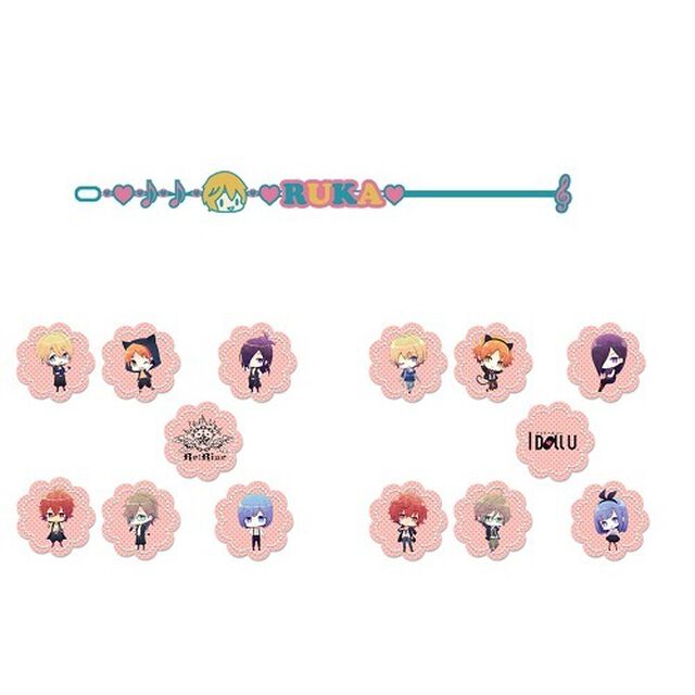 I DOLL U／レースブレスレット(御神ルカ)・ダイカットフレークシール【A：衣装ver.】＆【B：私服ver.】セット（ＤＶＤ）