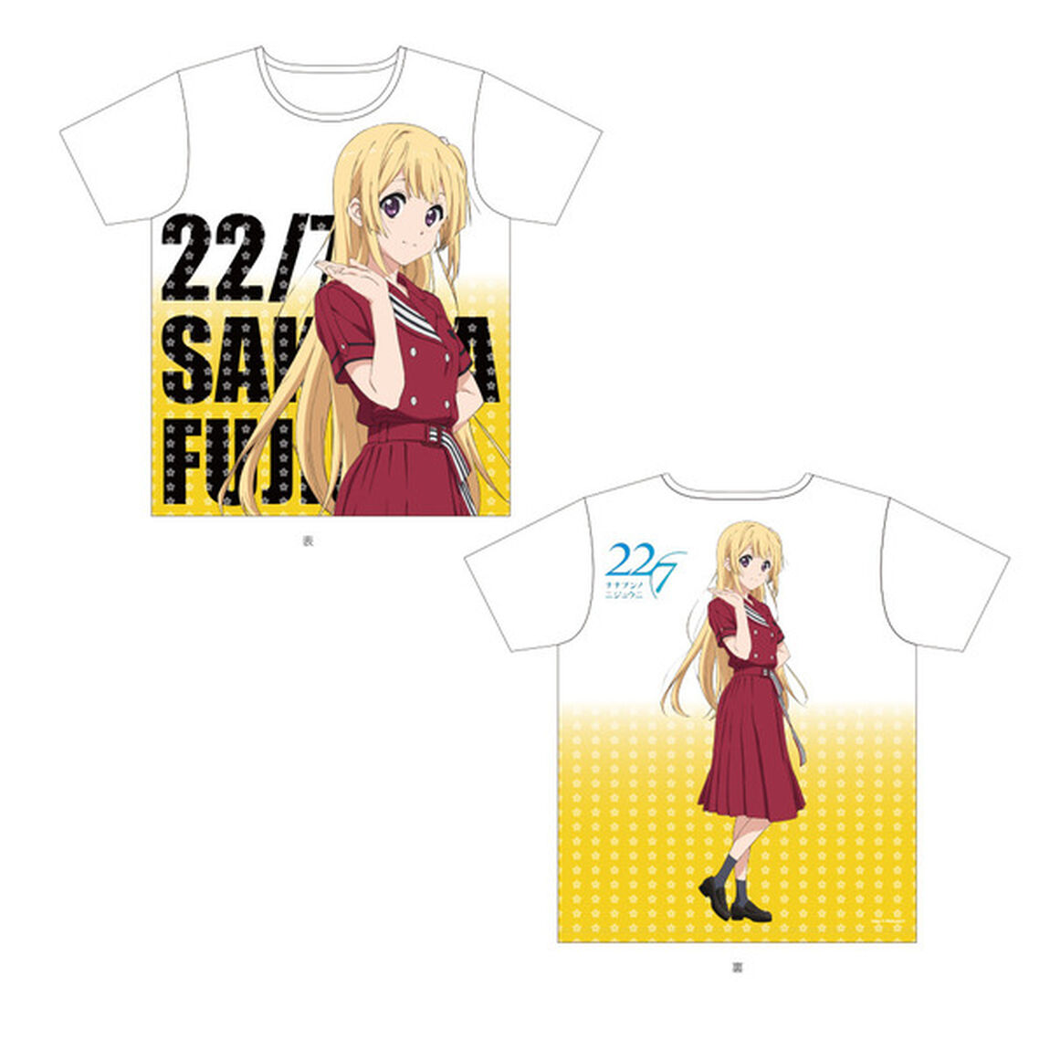 22/7(ナナブンノニジュウニ)フルグラフィックTシャツ 藤間桜 Lサイズ（その他）
