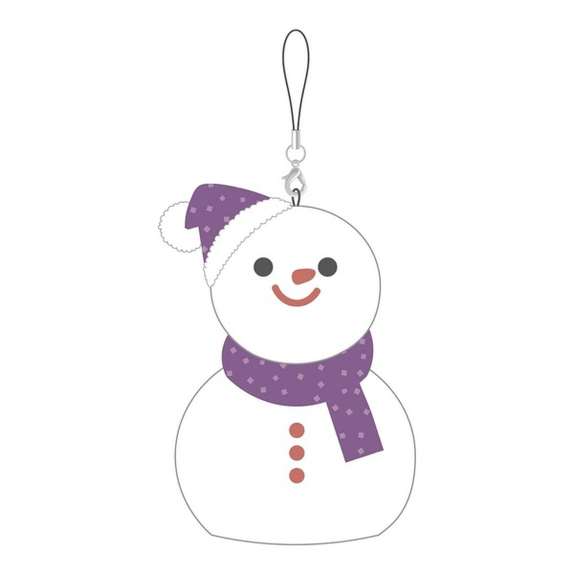 雪だるまぬいぐるみ（紫）（その他）