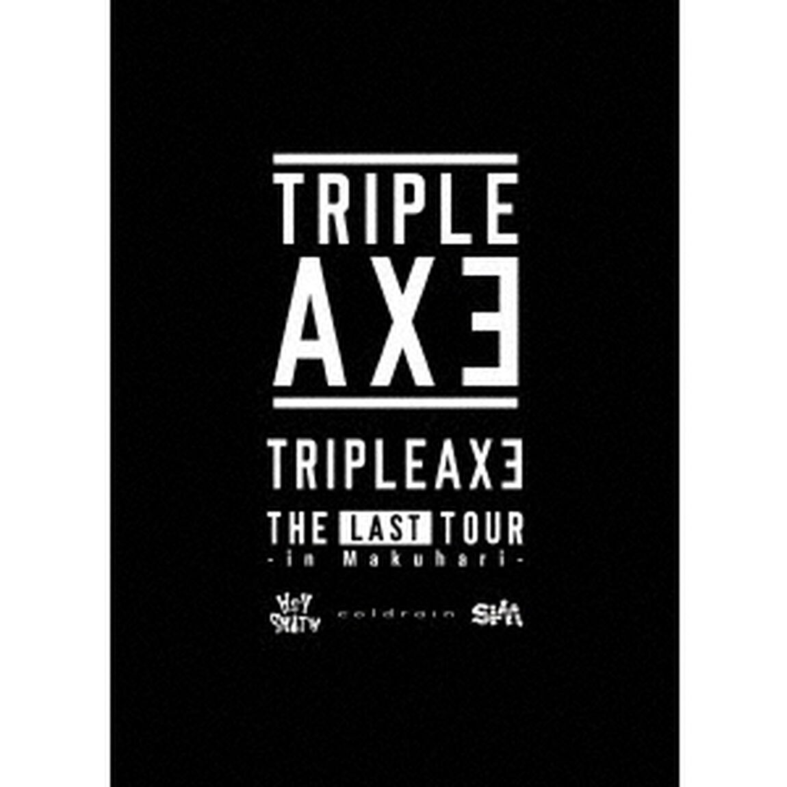 TRIPLE AXE／TRIPLE AXE -THE LAST TOUR in Makuhari- 【予約限定生産盤】 Tシャツ (1)ネイビー&times;黄色 XL（特典なし）（Ｂｌｕ－ｒａｙ　Ｄｉｓｃ）
