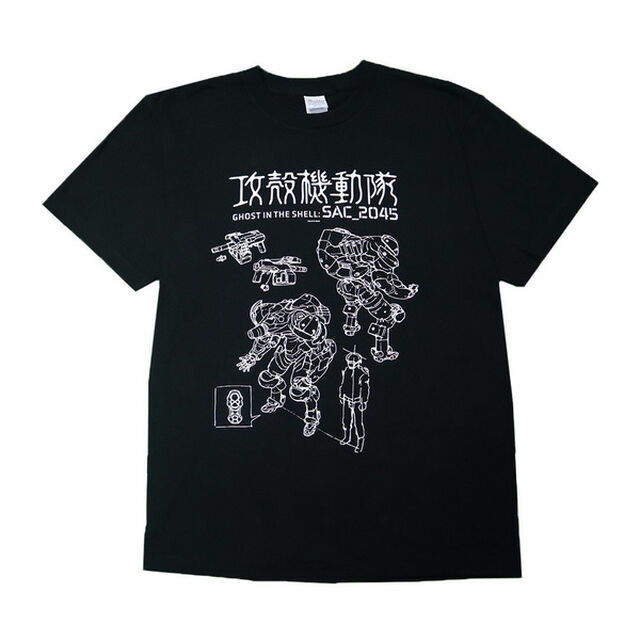 攻殻機動隊ＳＡＣ＿２０４５／Ｔシャツ／アームスーツ．ｖｅｒ／黒／Ｓ（その他）