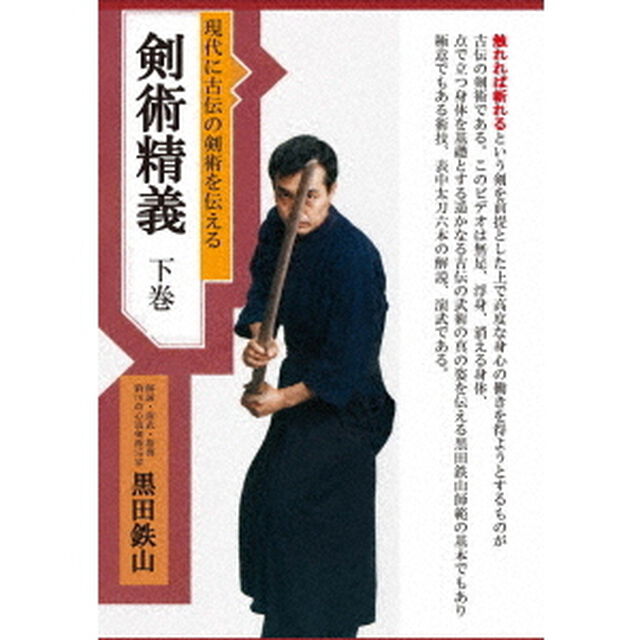 現代に古伝の剣術を伝える剣術精義　下巻（ＤＶＤ）