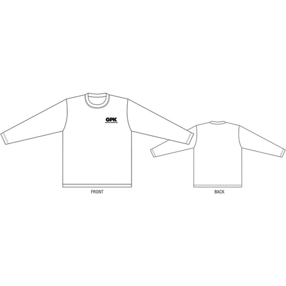 【公式グッズ】ゴリパラ見聞録　GPK　ロングTシャツ　ホワイト　Sサイズ（その他）