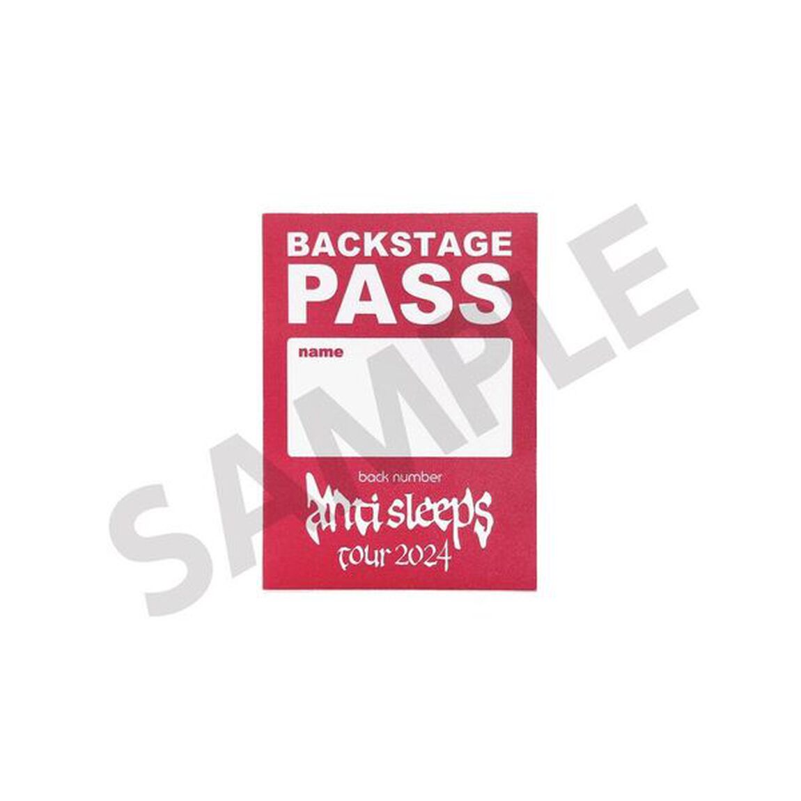 back number／back number &ldquo;anti sleeps tour 2024&rdquo; at SAITAMA SUPER ARENA Blu-ray 初回限定盤BOX（セブンネット限定特典：エコバッグ）（Ｂｌｕ－ｒａｙ　Ｄｉｓｃ）