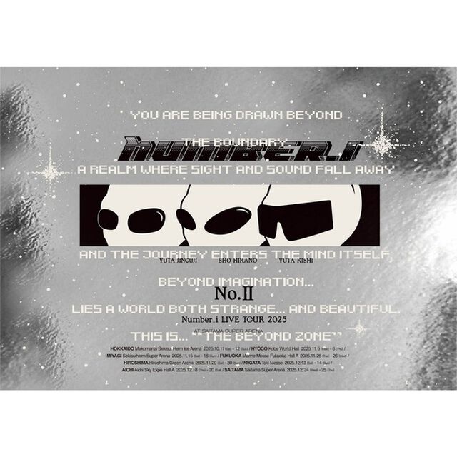 Number_i／Number_i LIVE TOUR 2025 No.II 初回限定盤 DVD（セブンネット限定特典：ナップサック）（ＤＶＤ）