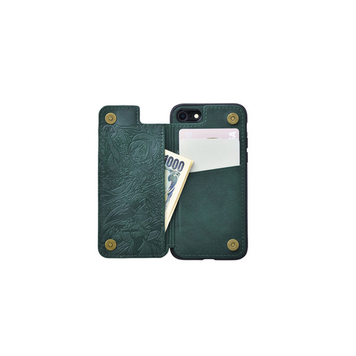 モンスターストライク 背面手帳レザーiPhone SE(第2世代)/8/7 Case ガブリエル（その他）