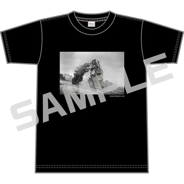 ヘドラ／Tシャツ／モノクロ_ゴジラ対ヘドラ．ｖｅｒ／黒／Ｌ（その他）