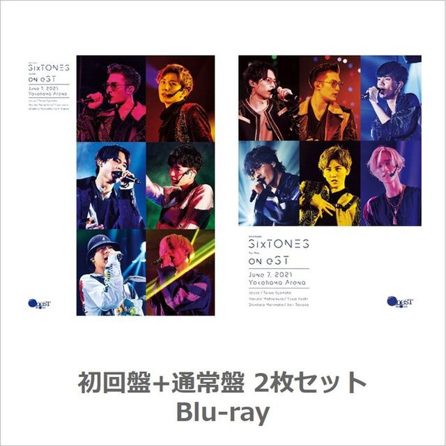 SixTONES／on eST Blu-ray初回盤+通常盤 2枚セット（Ｂｌｕ－ｒａｙ　Ｄｉｓｃ）