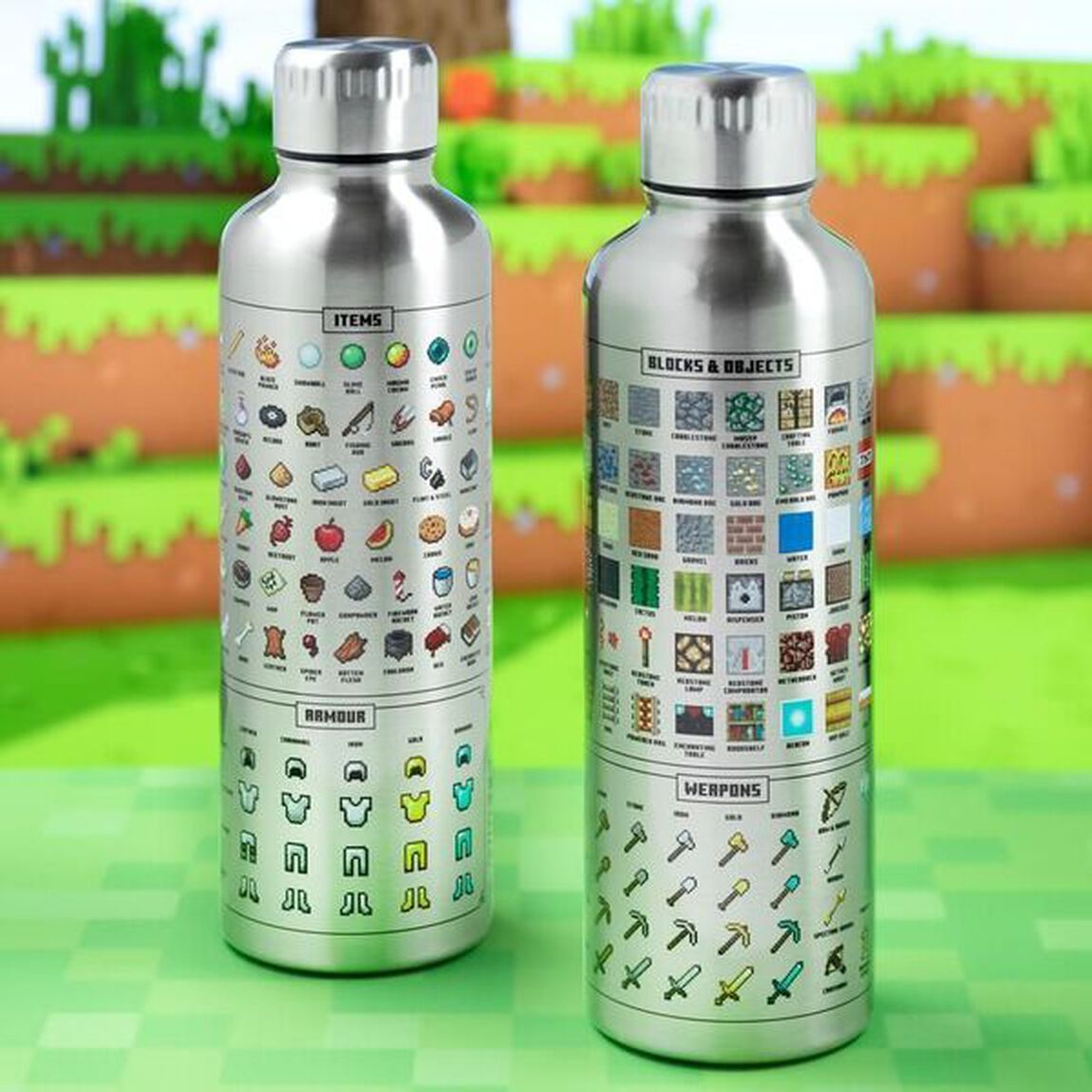 マインクラフト　メタルウォーターボトル（その他）