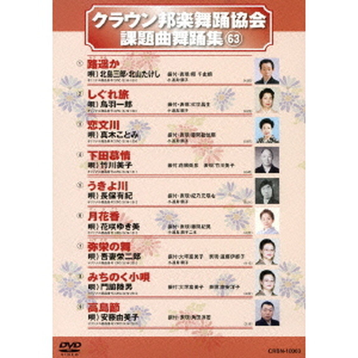 クラウン邦楽舞踊協会　課題曲舞踊集63（ＤＶＤ）