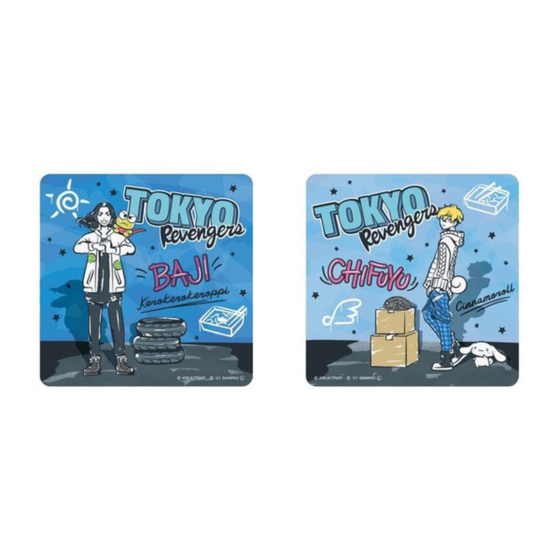 東京リベンジャーズ・サンリオキャラクターズ 白雲石吸水コースター　場地圭介/松野千冬（その他）