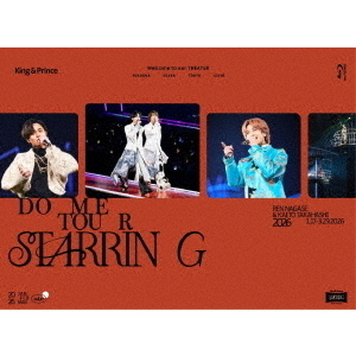 King & Prince／King & Prince DOME TOUR 2026 ~STARRING~ 初回限定盤 Blu-ray（外付特典なし）（Ｂｌｕ－ｒａｙ　Ｄｉｓｃ）