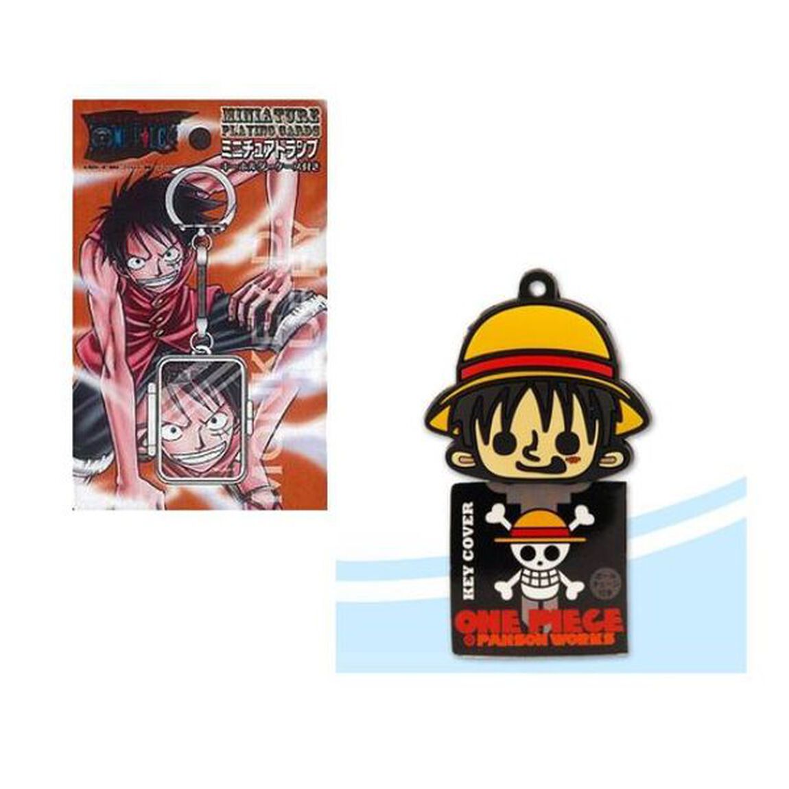 ワンピースグッズ　ミニチュアトランプ＋キーカバー（ルフィ） （グッズ）（その他）