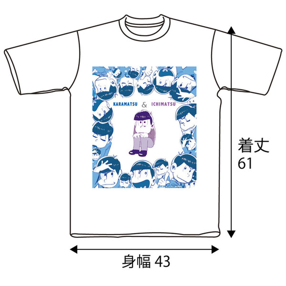 カラ松＆一松Tシャツ ホワイト WMサイズ（その他）