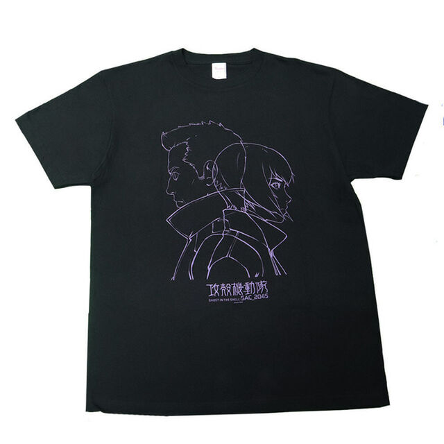 攻殻機動隊ＳＡＣ＿２０４５／Ｔシャツ／草薙素子＆バトー．ｖｅｒ／黒／Ｓ（その他）