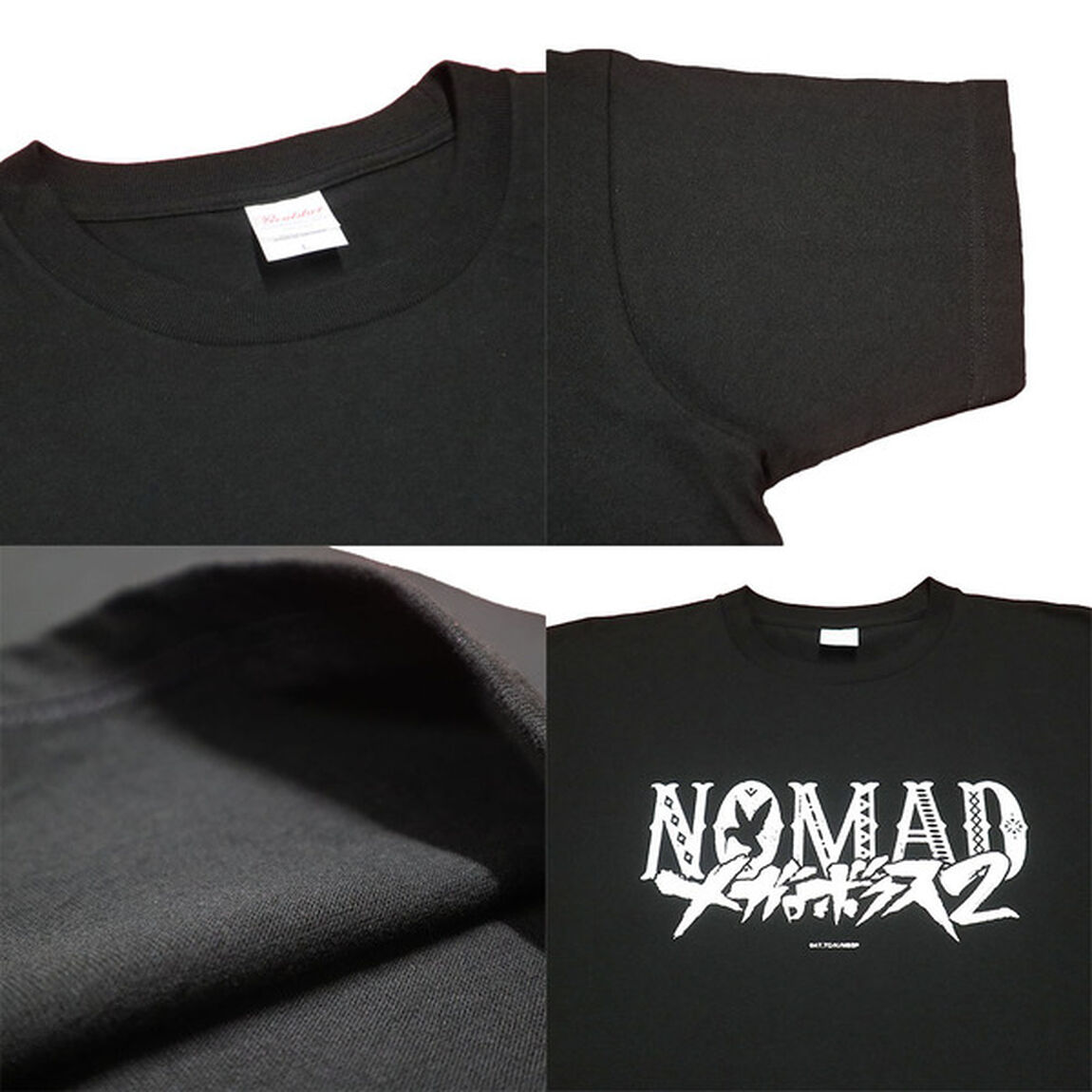 【メタライズアート特集】メガロボクス２／Tシャツ／NOMADロゴ．ｖｅｒ／黒／Ｓ（その他）