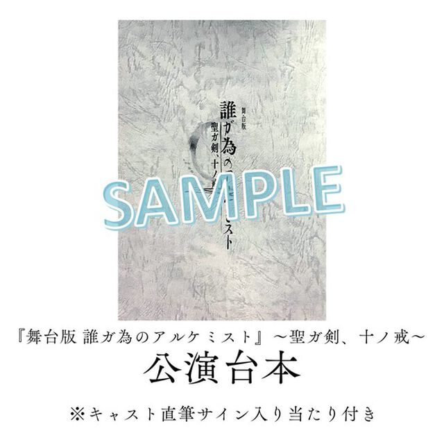 舞台版 誰ガ為のアルケミスト〜聖ガ剣、十ノ戒〜　台本（その他）