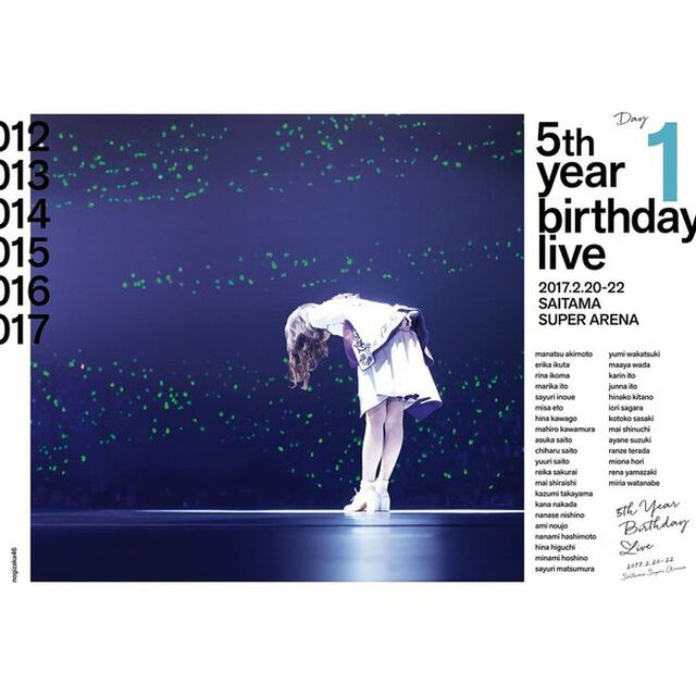 乃木坂46／5th YEAR BIRTHDAY LIVE 2017.2.20-22 SAITAMA SUPER ARENA DAY1＜1Blu-ray 通常盤＞（限定特典無し）（Ｂｌｕ－ｒａｙ Ｄｉｓｃ）（Ｂｌｕ－ｒａｙ　Ｄｉｓｃ）