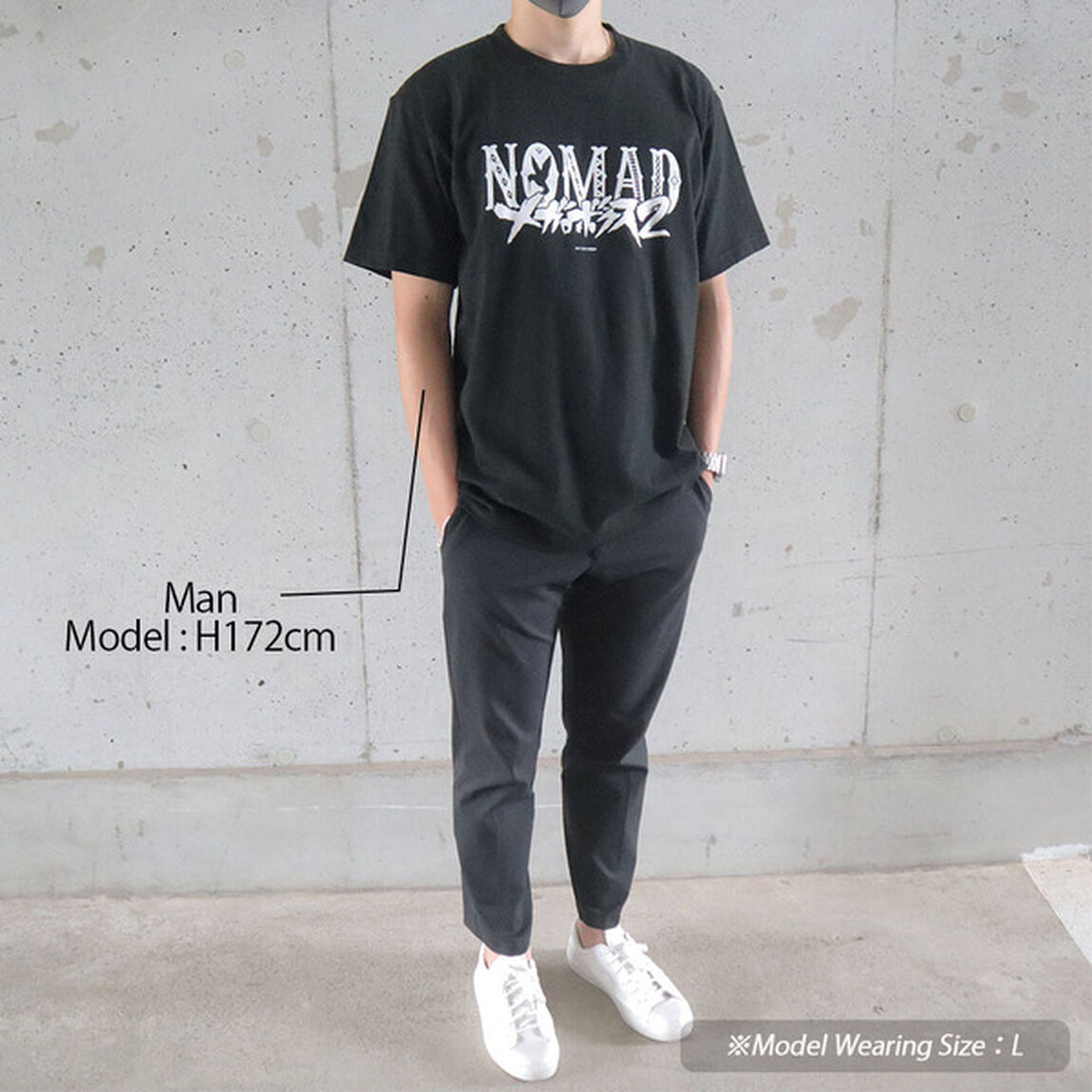 【メタライズアート特集】メガロボクス２／Tシャツ／NOMADロゴ．ｖｅｒ／黒／Ｓ（その他）