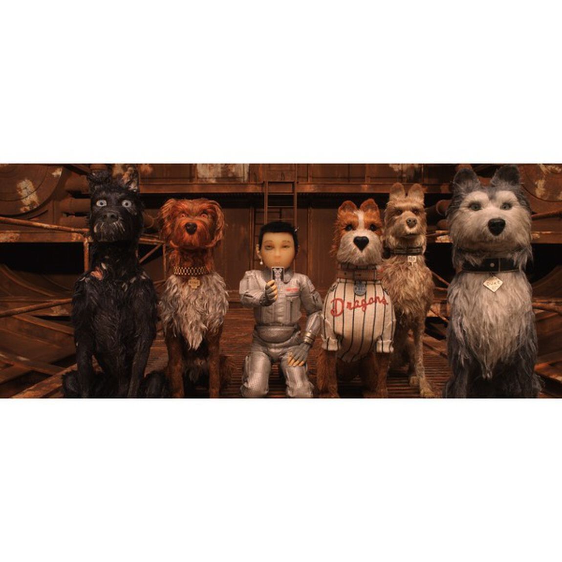 映画「犬ヶ島」ウェス・アンダーソン公認『犬ヶ島』オフィシャルアクションフィギュア6体セット付きムビチケカード前売券（一般）（その他）