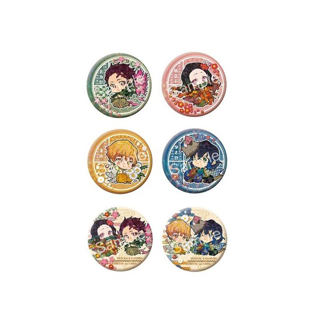 鬼滅の刃　トレーディングホログラム缶バッジ 誕生花ver.（その他）