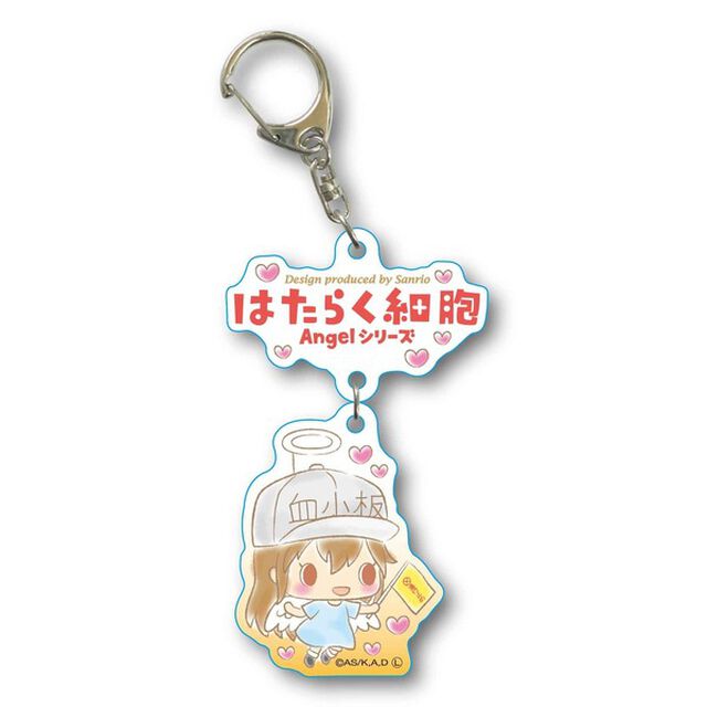 ２連キーホルダーはたらく細胞　エンジェルシリーズ　－Ｄｅｓｉｇｎ　ｐｒｏｄｕｃｅｄ　ｂｙ　Ｓａｎｒｉｏ－／血小板（その他）
