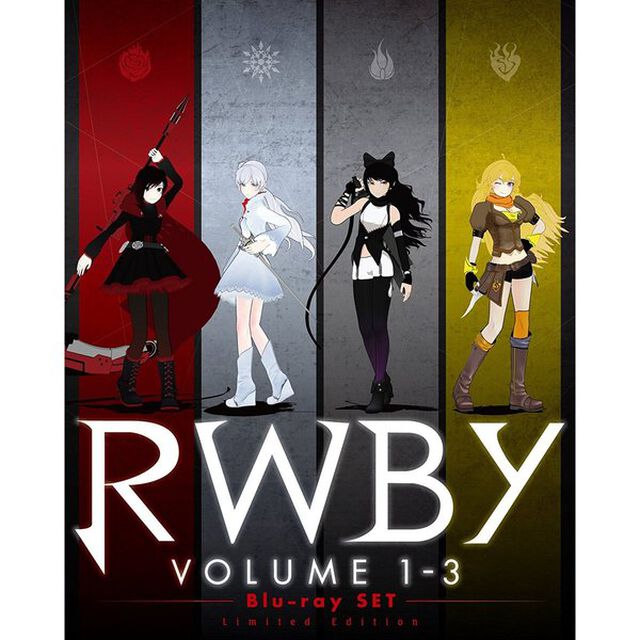RWBY　VOLUME　1－3　Blu－ray　SET（Ｂｌｕ－ｒａｙ　Ｄｉｓｃ）