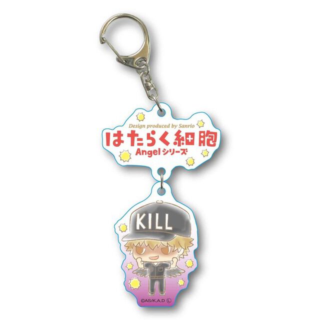 ２連キーホルダーはたらく細胞　エンジェルシリーズ　－Ｄｅｓｉｇｎ　ｐｒｏｄｕｃｅｄ　ｂｙ　Ｓａｎｒｉｏ－／キラーＴ細胞（その他）