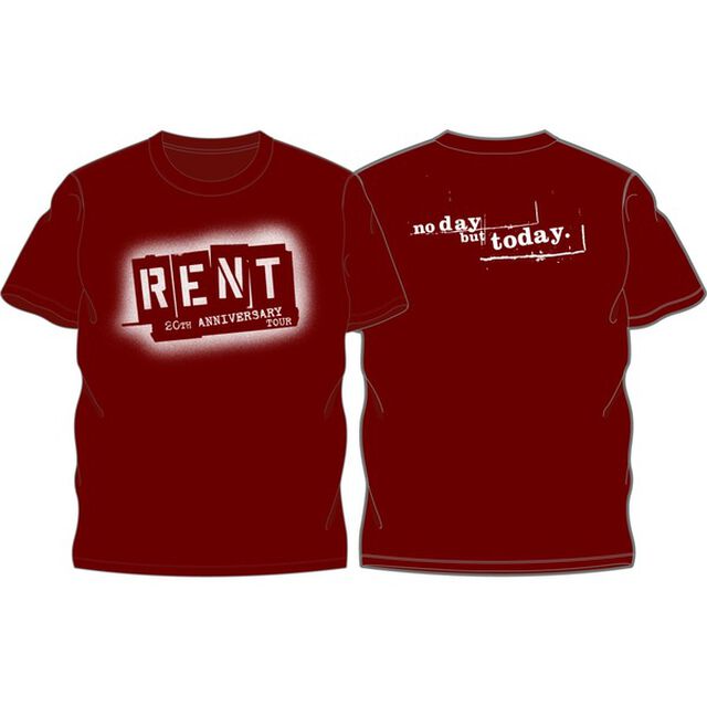 RENT 20周年ロゴ Tシャツ(バーガンディ)（Lサイズ）（その他）