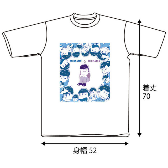 カラ松＆一松Tシャツ ホワイト Mサイズ（2次販売分）（その他）