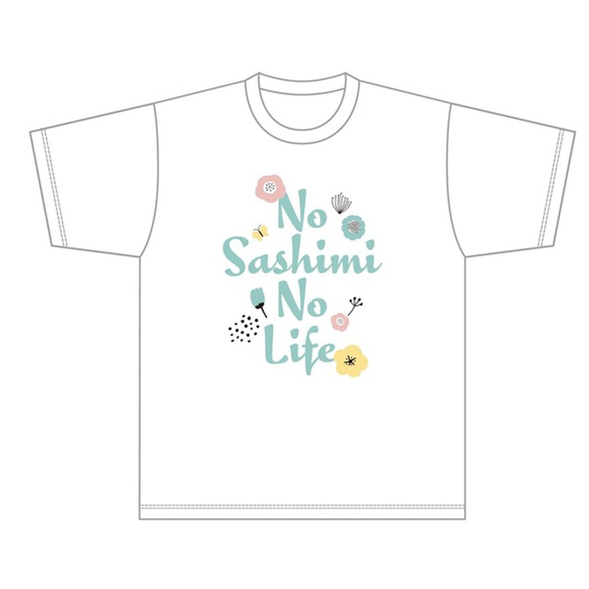 【公式グッズ】ゴリパラ見聞録Tシャツ NO SASHIMI NO LIFE 百貨店 白 S【1月お届け予定分】（その他）