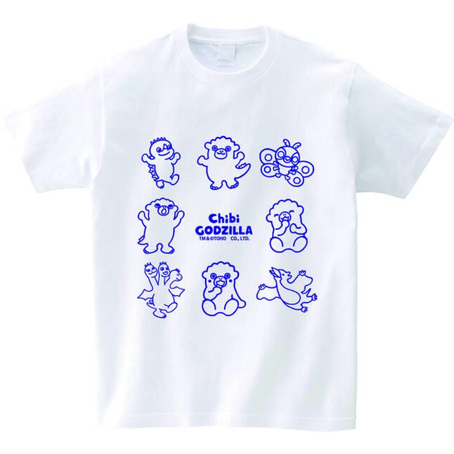 ちびゴジラ／Ｔシャツ／ＦＲＩＥＮＤＳ＿ＮＡＶＹ．ｖｅｒ／白／１２０ｃｍ（その他）
